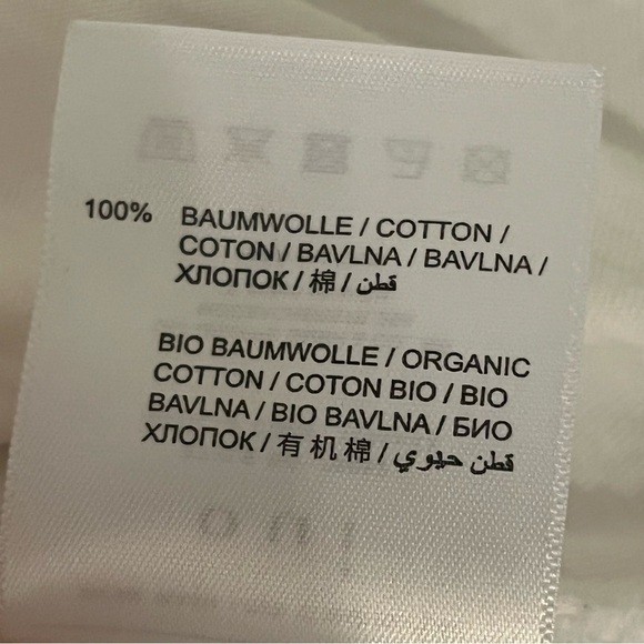 OUI Love is art graphic white tshirt, short sleeve, 100%Cotton, size 10 - Picture 9 of 11